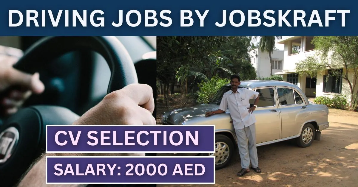 Read more about the article Driving Jobs by JobsKraft. Dubai or Qatar Licence Accepted.