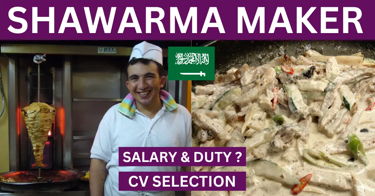 Read more about the article Urgent Requirement for Shawarma Maker at Saudi Arabia.