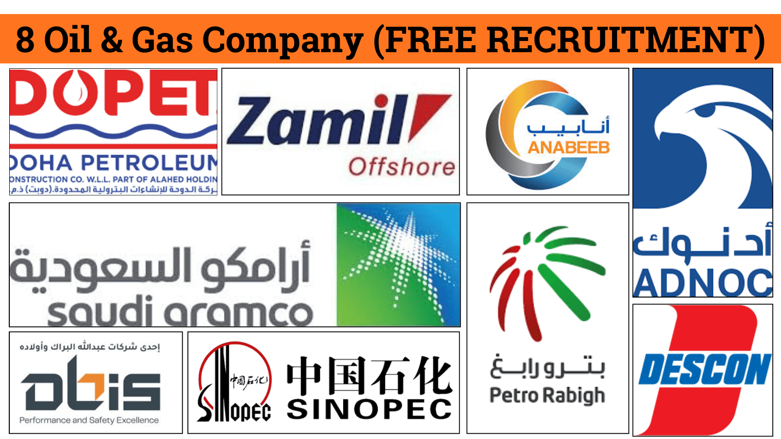8 FREE RECRUITMENT OIL AND GAS COMPANY (1)