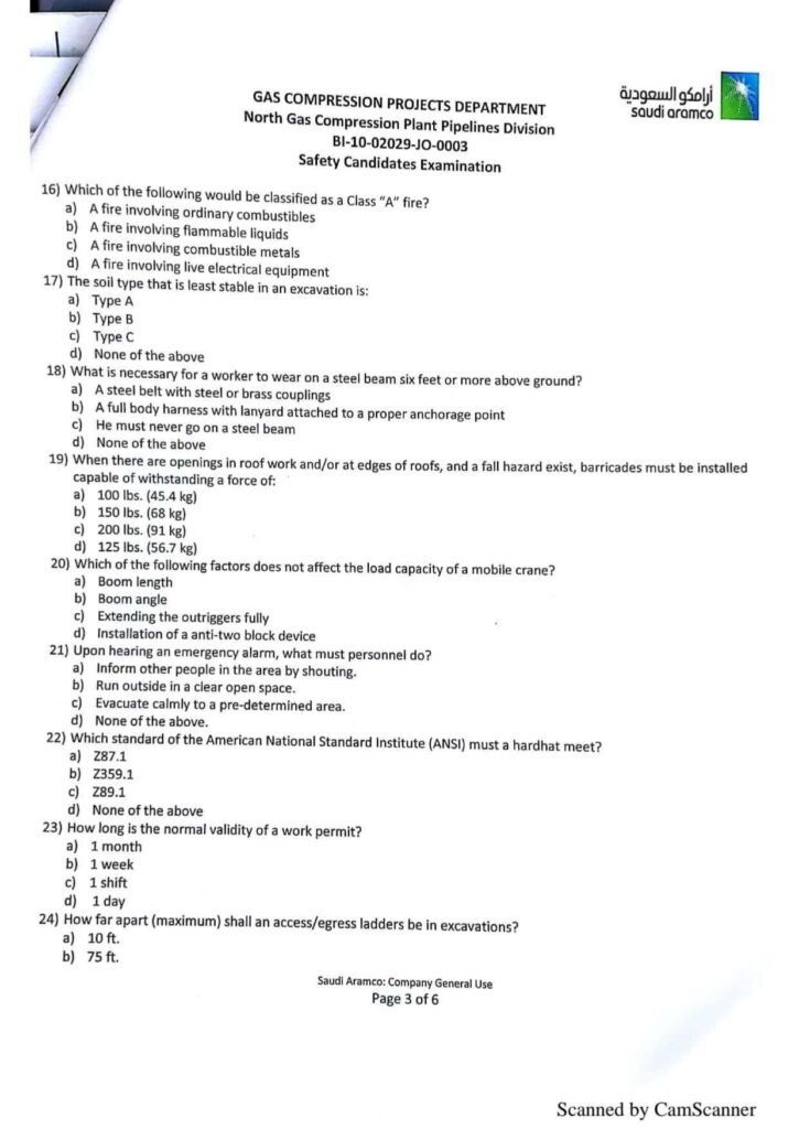 GAS COMPRESSION DEPARTMENT - (NORHTERN PIPELINE DEPARTMENT) PAGE 1