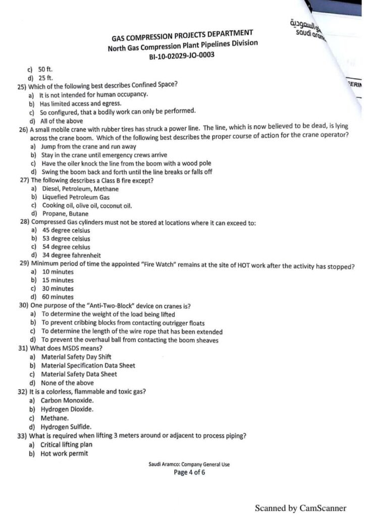 GAS COMPRESSION DEPARTMENT - (NORHTERN PIPELINE DEPARTMENT) PAGE 2